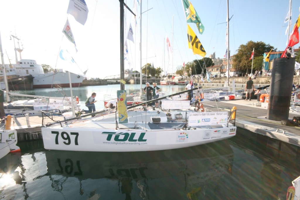 Skippy ready to Rumble just before the start - La Charente-Maritime to Bahia Transat 2011 ©  Christophe Breschi
